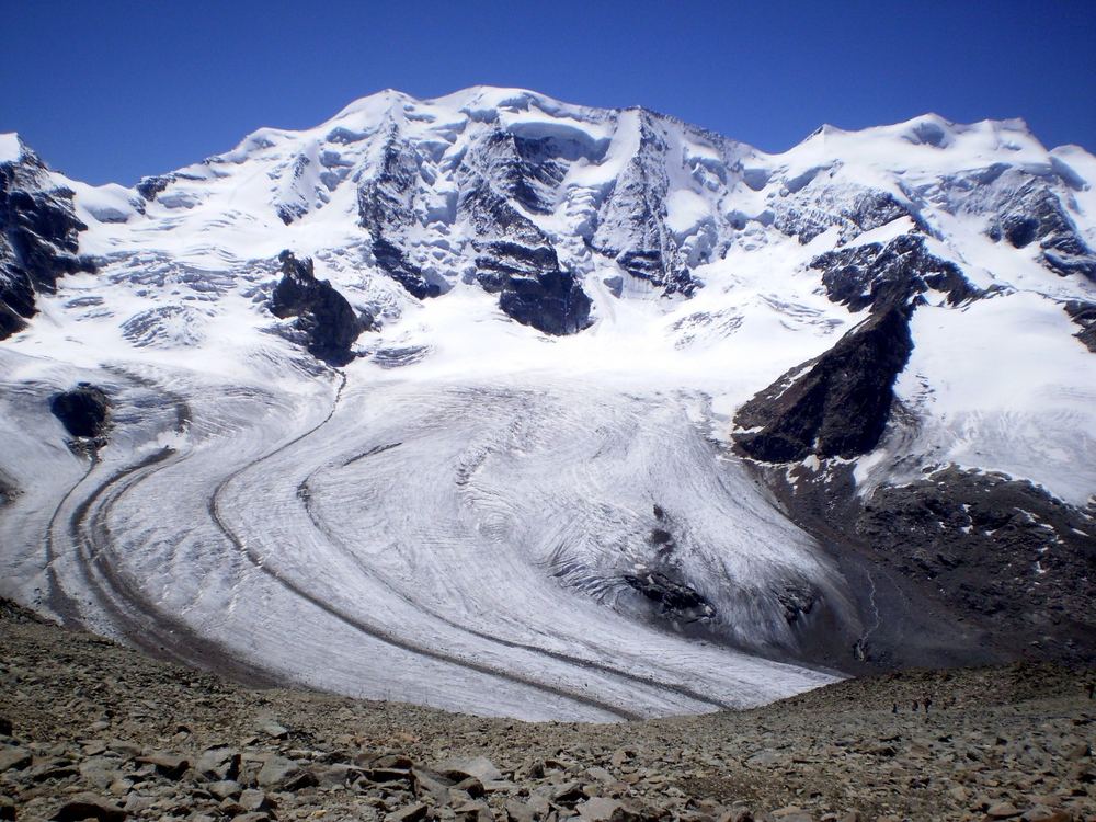 Seine Majestät, der Piz Palü 3.905 m ü.NN .....