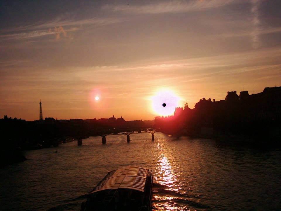 Seine (Paris) bei Sonnenuntergang