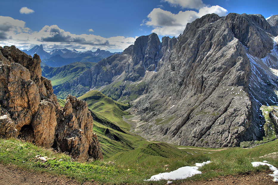 Seiser Alm 4: Von den Rosszähnen ins Fassatal