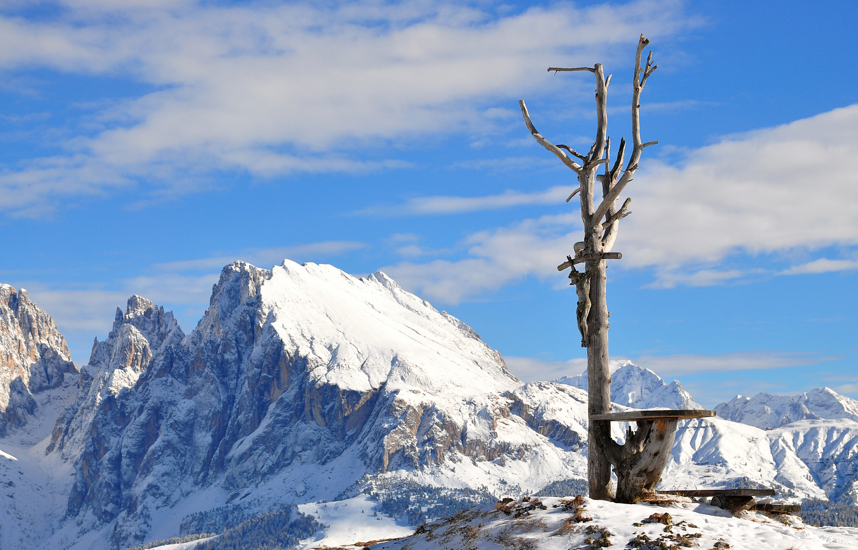 Seiser Alm, auf dem Weg zum Puflatsch...