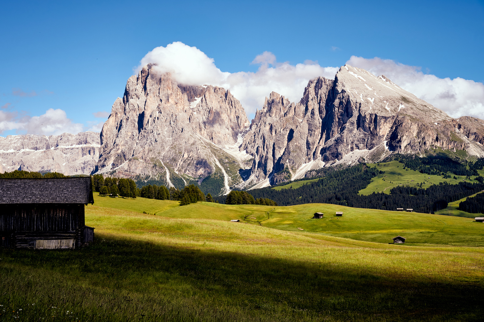 Seiser Alm - Blick auf den Langkofel