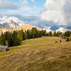 Seiser Alm farbige Herbstlandschaft