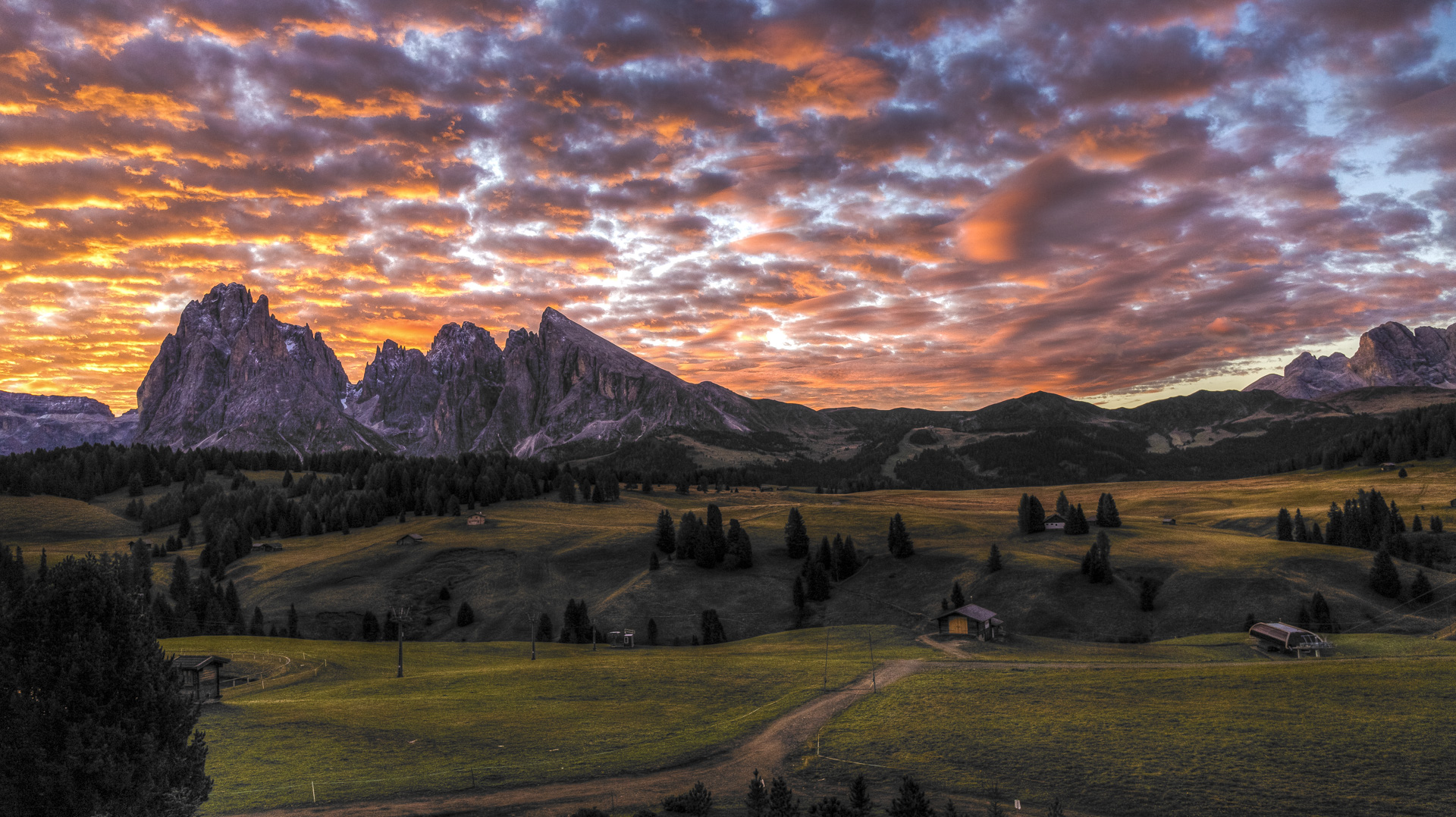 Seiser Alm Langkofel Dolomiten