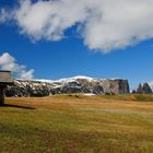 Seiser Alm mit Blick zum Schlernmassiv