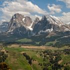 Seiser Alm mit der Langkofelgruppe - Südtirol