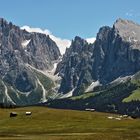 Seiser Alm mit Langkofel u. Plattkofel