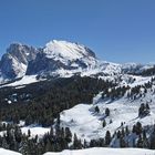 Seiseralm nach herbstlichem Schneefall Panorama