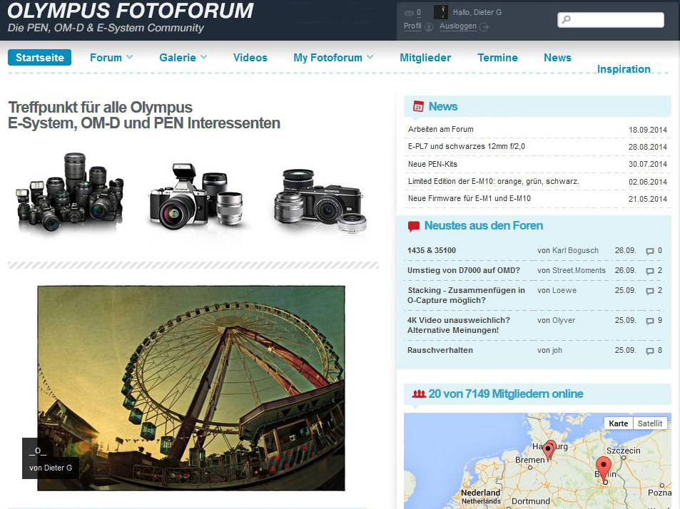 Seit 26.9.2014 bei den  " Best of MT" im Olympus Fotoforum