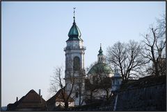 Seitenansicht der St. Ursen Kathedrale in Solothurn