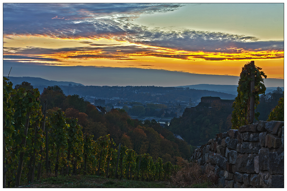 Seitenblick auf Koblenz