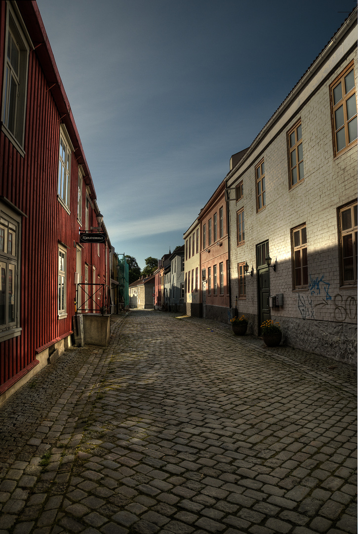 Seitengasse in Trondheim