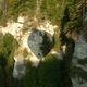 Seitenschatten in der Schlucht