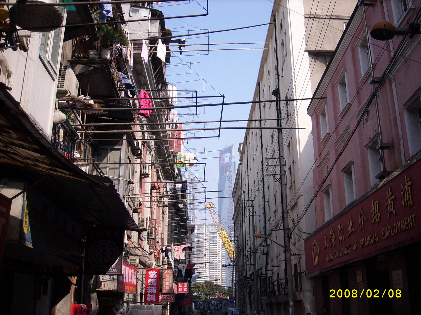 Seitenstraße in Shanghai