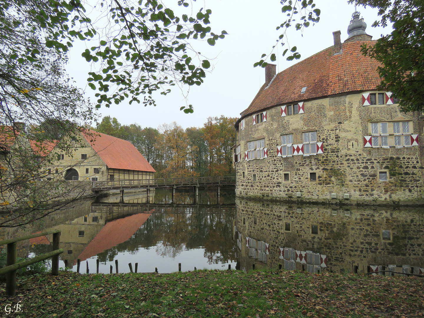 Seitliche Ansicht Burg Vischering Lüdinghausen