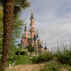 "Seitlicher" Blick auf das Disney-Schloss