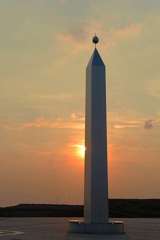 Seitlicher Sonnenuntergang