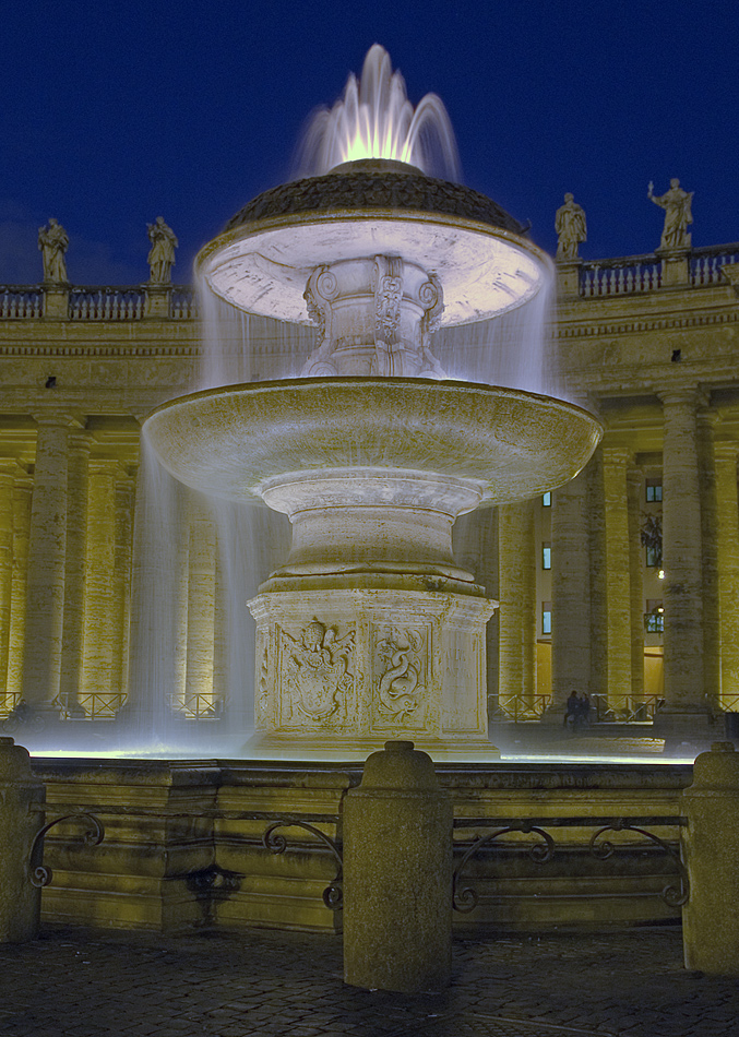 Selber Brunnen, wie im letzten Bild - nur ein paar Stunden später ...