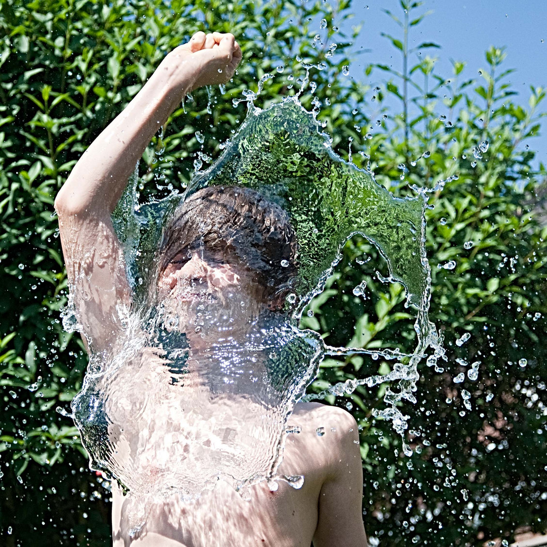 Selbst erfrischen mit Wasserbombe