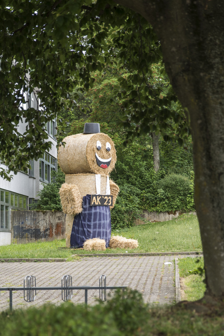 selbst erklärend - im Schulhof gegenüber