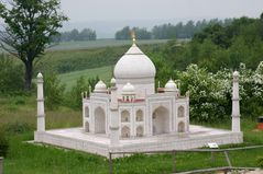 Selbst im Regen wunderschön - Das Taj Mahal