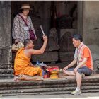 selbst in den ruinen von angkor wat......