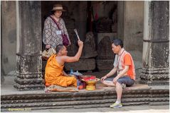 selbst in den ruinen von angkor wat......