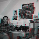 SELBST PORTRAIT (rot/cyan Anaglyphe)