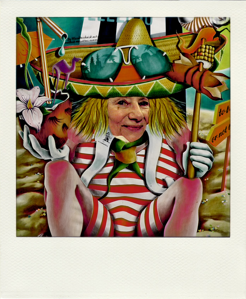 selbst Prominenz wird bei der Basler Fasnacht nicht verschont !