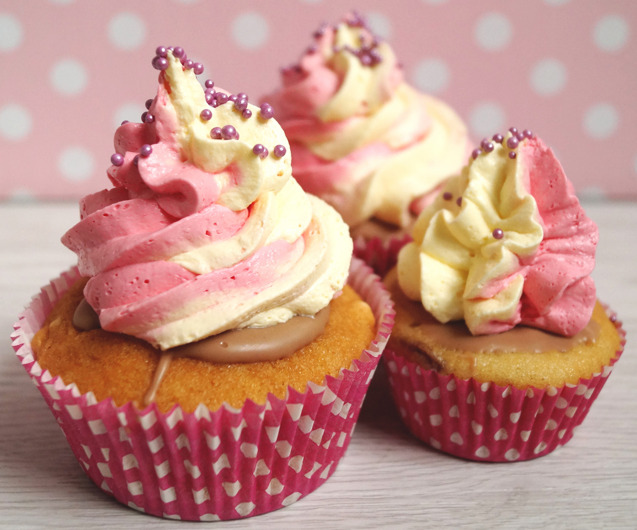 selbstgemachte Kinderschoki-Cupcakes