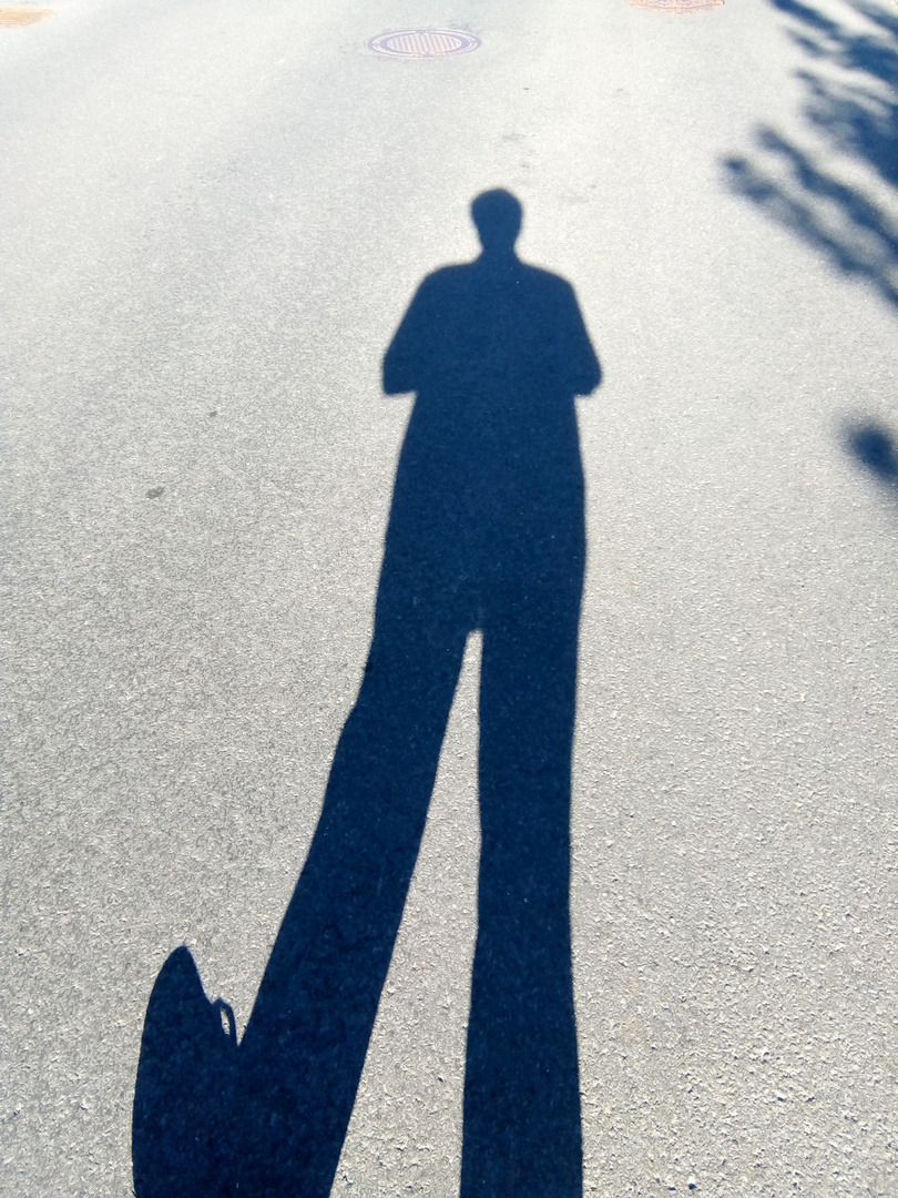 Selbstporträt durch Schatten