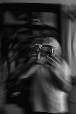 Selbstporträt im Stil meiner Voll-Bokeh-Fotografie