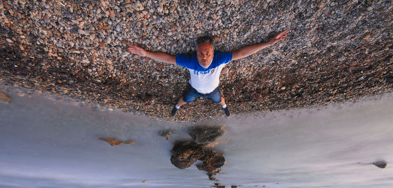 Selbstportrait am Strand