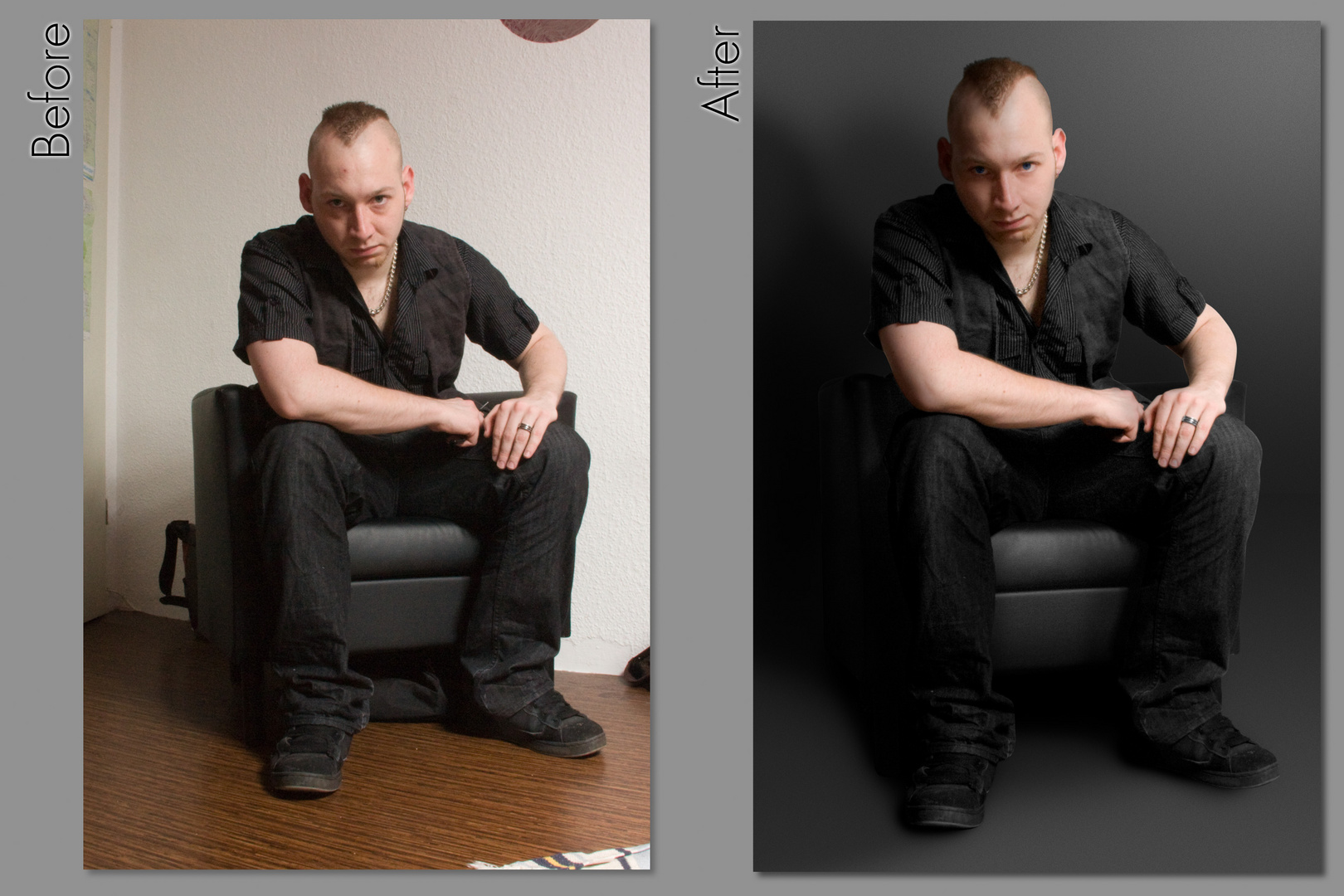 Selbstportrait Before and After