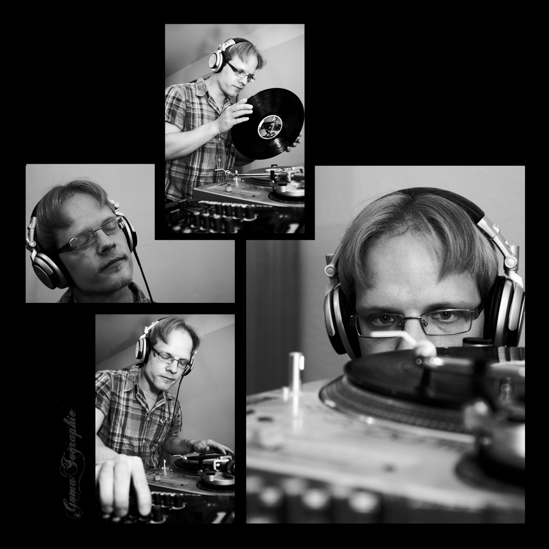 Selbstportrait Collage - DJ