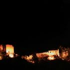 Seldschukenburg von Alanya bei Nacht