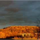 Selektive Sonneneinstrahlung zum Sonnenuntergang