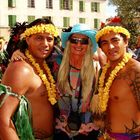 Self portrait with exotic male beauties