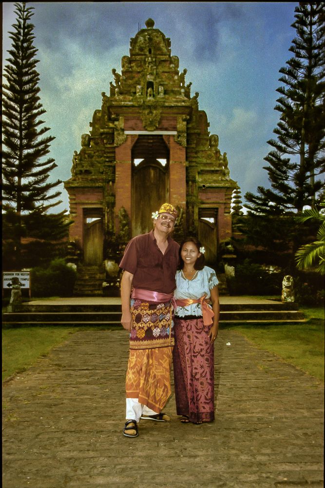 Selfi shot in Pura Tirta Sudamala