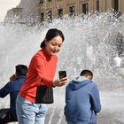 Selfie am Stachusbrunnen