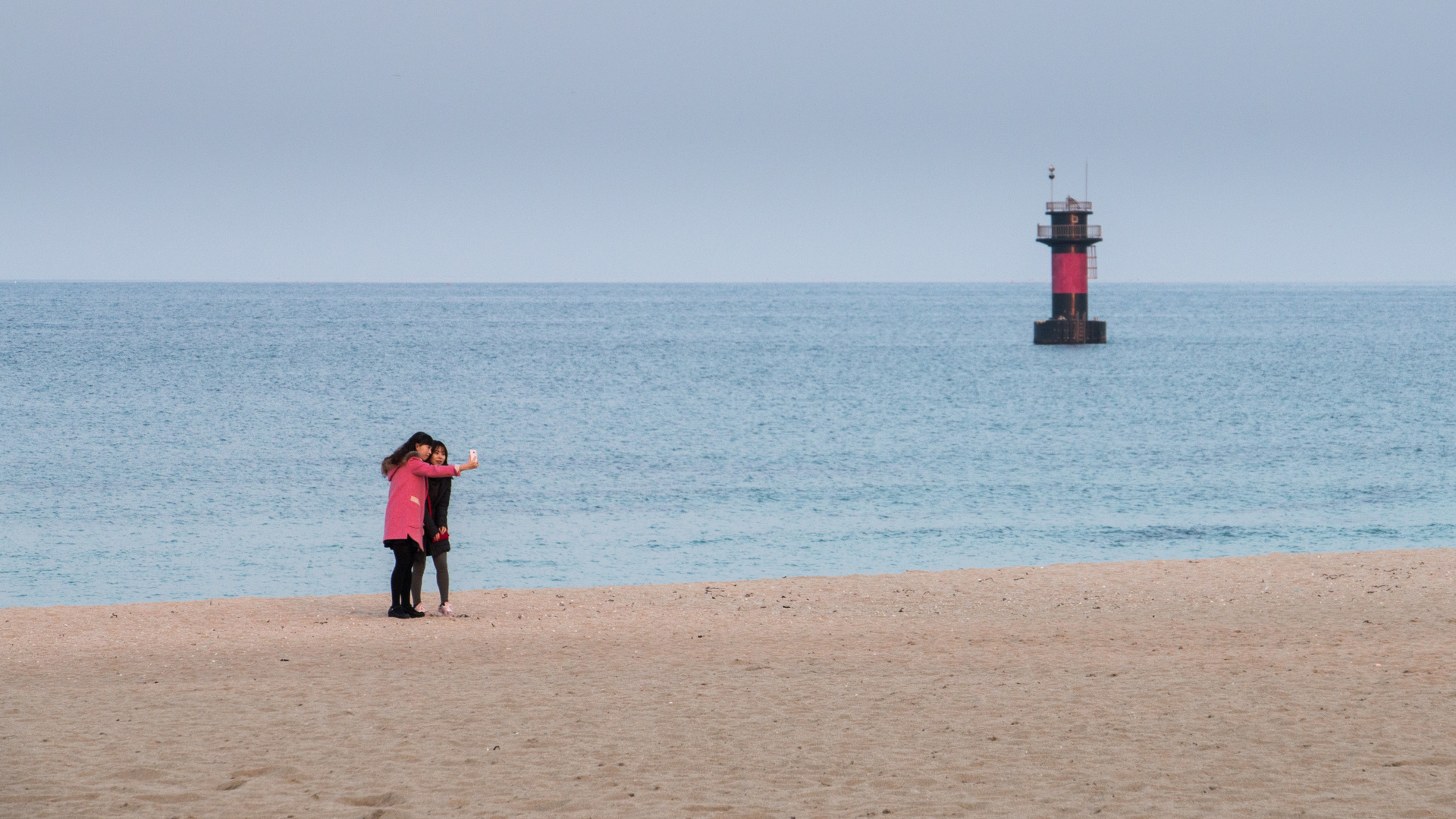 Selfie am Strand