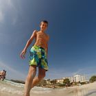 Selfie am Strand in Spanien