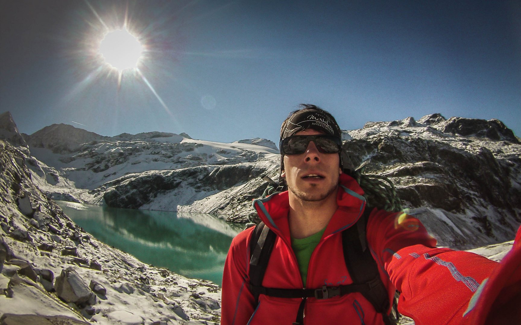 Selfie am Weißsee Stausee