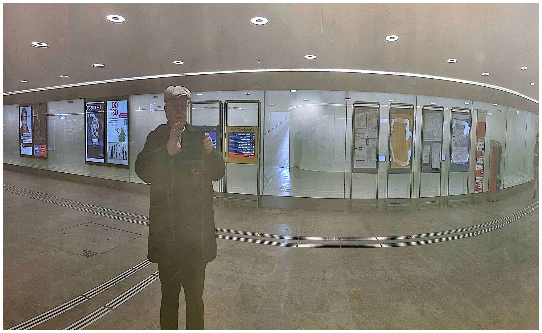 Selfie auf dem Bahnhof