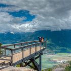 Selfie de couple sur l'embouchure de la rivière Squamish, BC