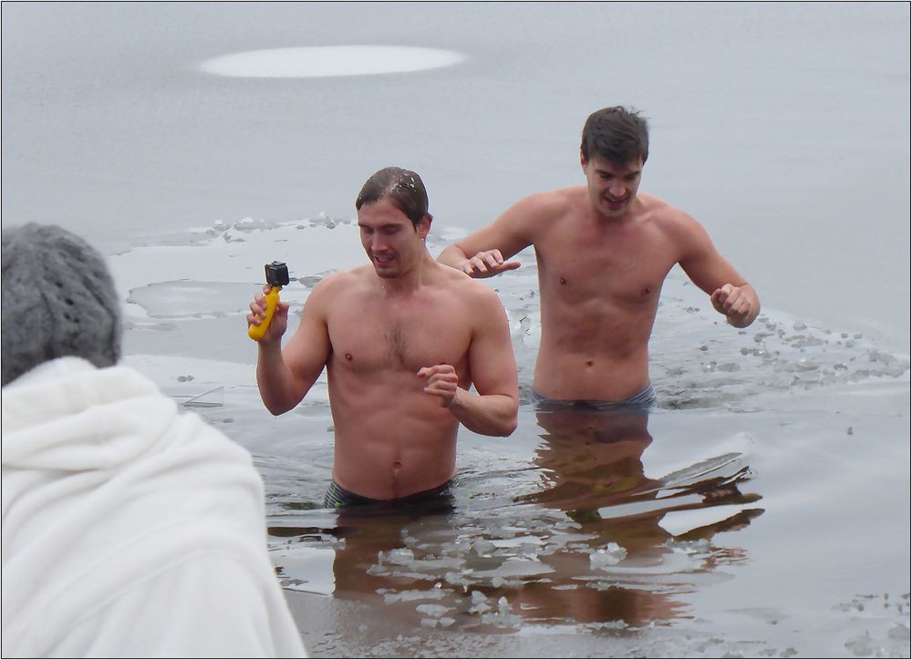 Selfie im Eismeer.