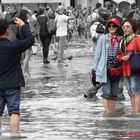 Selfie in acqua alta