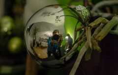 Selfie in der Kugel