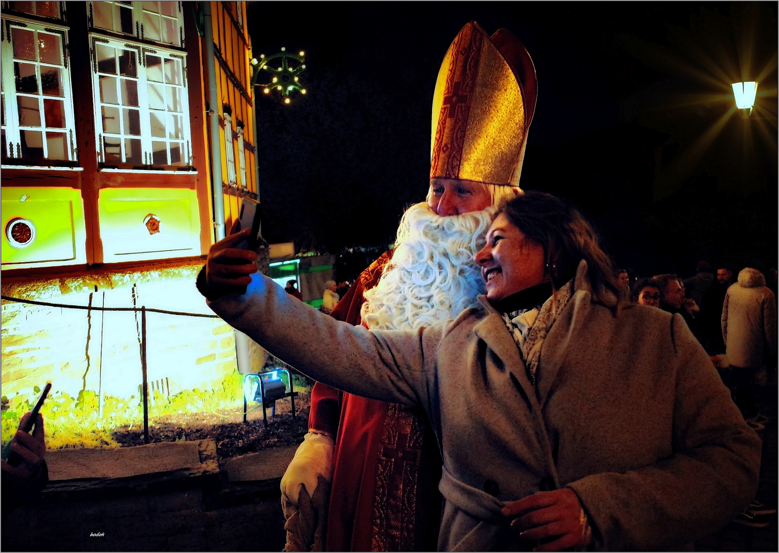 Selfie mit dem Nikolaus