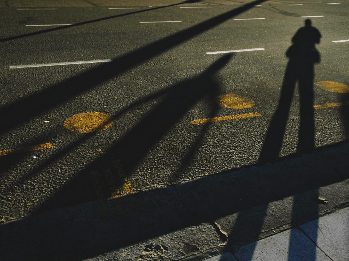 selfie mit Fremdschatten