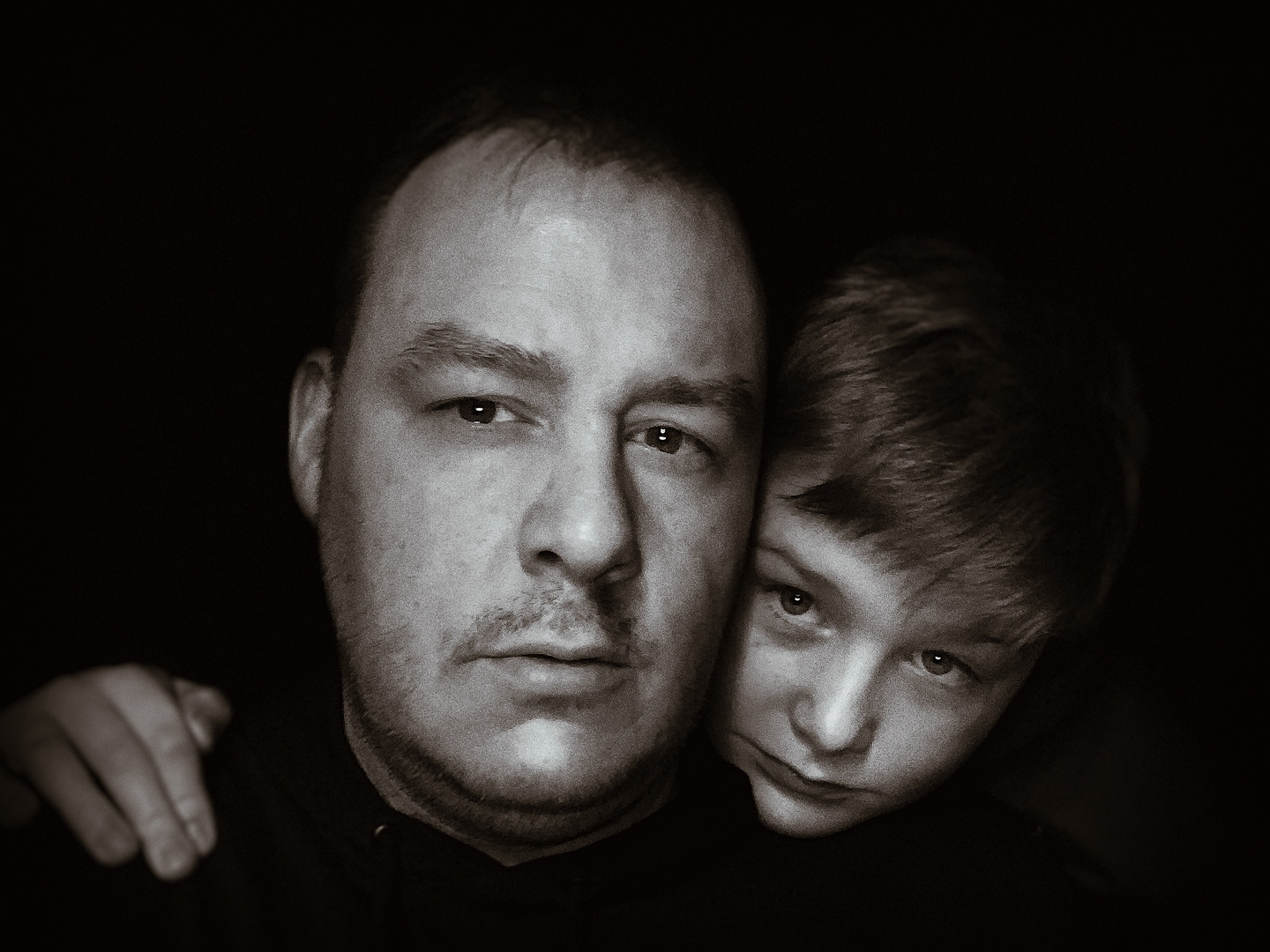 Selfie mit Sohn